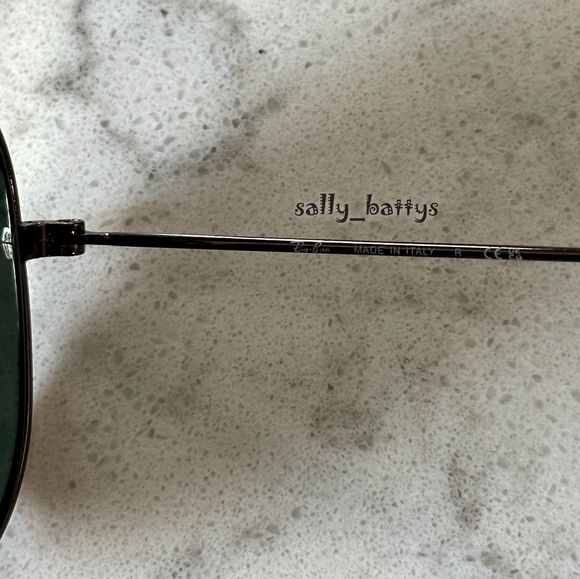 RayBan (Store Display) Aviator Reflective Purple Lenses RB3025 Mirror - Picture 10 of 17